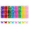 Transparent Acrylic Beads, Butterfly, Mixed Color, 12.5x15.5x5.5mm, Hole: 1.8mm, 400pcs/box
