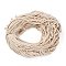 Cotton Thread Cords, 3-Ply, For Jewelry Making, Antique White, 5~5.8mm, 109.4 yard(100m)/bundle