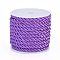 Polyester Cord, Twisted Cord, Dark Orchid, 5mm, about 4.37 yards(4m)/roll