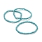 Synthetic Turquoise Beaded Stretch Bracelets, Round, Beads: 4~5mm, Inner Diameter: 2-1/4 inch(5.65cm)