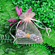 Rectangle Organza Drawstring Bags&nbsp;CON-PW0001-054B-3