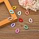 Opaque Spray Painted Acrylic Linking Rings&nbsp;OACR-S036-001A-I-2-4