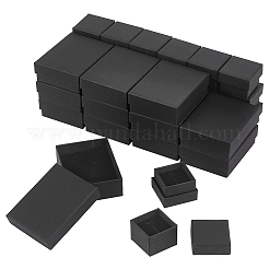 32Pcs 2 Style Kraft Cotton Filled Cardboard Paper Jewelry Set Boxes&nbsp;CBOX-NB0001-32