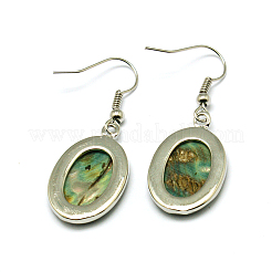 Abalone Shell/Paua ShellEarrings&nbsp;EJEW-N001-11