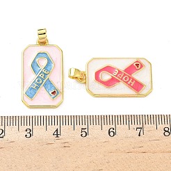 Brass Enamel Pendants&nbsp;KK-I381-08G