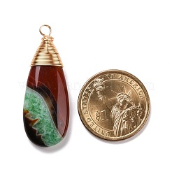 Natural Brazilian Agate Pendants&nbsp;PALLOY-JF01324-02