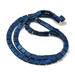 Electroplated Frosted Non-magnetic Synthetic Hematite Beads Strands&nbsp;G-G089-B01-14