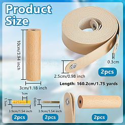 2 Bags Imitation Leather Surf Board Rack&nbsp;AJEW-OC0014-54