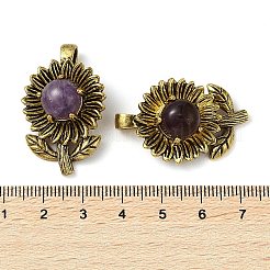 Natural Amethyst Pendants&nbsp;G-A095-03AG-02