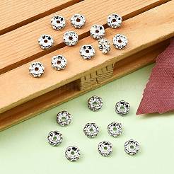 Brass Rhinestone Spacer Beads&nbsp;RB-A014-L6mm-01S-NF