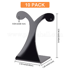 Acrylic Slant Back Single Earring Display Stands&nbsp;EDIS-WH0030-33A