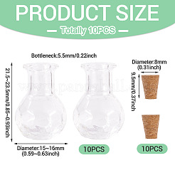 10Pcs Glass Bottles&nbsp;AJEW-TA0002-75