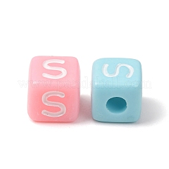 Opaque Acrylic European Beads&nbsp;AC-CBA7A73-01S