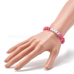 Opaque Acrylic Beads Stretch Bracelet for Kid&nbsp;BJEW-JB06587
