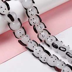 Handmade Lampwork Beads Strand&nbsp;LAMP-E028-02F