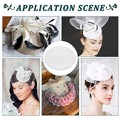 Linen Cloth Mini Hat Fascinator Base&nbsp;AJEW-WH0472-72B