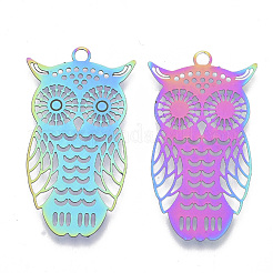 Ion Plating(IP) 201 Stainless Steel Filigree Pendants&nbsp;STAS-R102-23