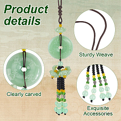 Glass Pendant Decorations&nbsp;HJEW-WH0063-083A