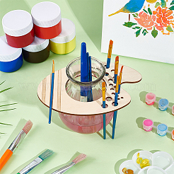 1Pc Wood Paint Brush Holders&nbsp;WOOD-BC0001-28