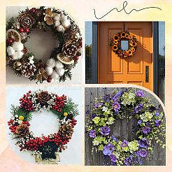 2Pcs Round Iron Wreath Frames&nbsp;AJEW-SP0002-94