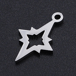 Non-Tarnish 201 Stainless Steel Laser Cut Pendants&nbsp;STAS-S105-T906-1