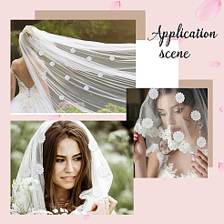 20Pcs 3D Flower Polyester Lace Computerized Embroidery Ornament Accessories&nbsp;DIY-GF0006-06