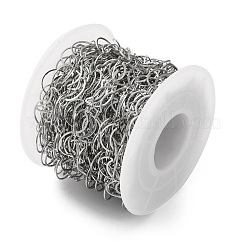 304 Stainless Steel Moon Link Chains&nbsp;CHS-F020-01P