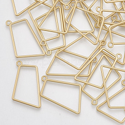 Smooth Surface Alloy Open Back Bezel Pendants&nbsp;PALLOY-S117-130
