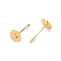 Brass Stud Earring Findings&nbsp;KK-A300-30G-01