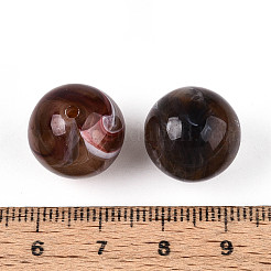 Round Acrylic Imitation Gemstone Beads&nbsp;OACR-R029-16mm-19A