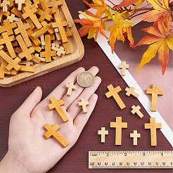 100Pcs 2 Styles Wood Pendants&nbsp;WOOD-SC0001-43