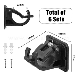 Plastic Rod Bracket for Clothes Hanger&nbsp;AJEW-WH0347-42