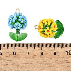 Glass Seed Beaded Pendants&nbsp;PALLOY-MZ01395