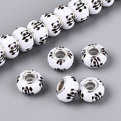 Opaque Resin European Beads&nbsp;RPDL-T004-01M