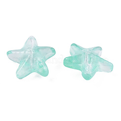Transparent Spray Painted Glass Beads&nbsp;GLAA-N035-027-C01