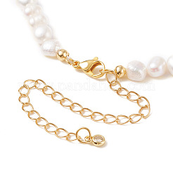 Vintage Natural Pearl Beaded Necklace for Women&nbsp;NJEW-JN03787-02