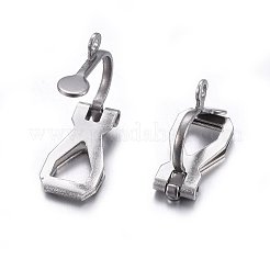 Tarnish Resistant 304 Stainless Steel Clip-on Earring Findings&nbsp;STAS-O110-21P