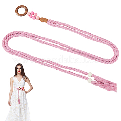 1Pc Handmade Weaving Cotton Tassel Waist Belts for Women Ladies Dress&nbsp;AJEW-CP0010-25A