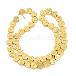 Electroplated Synthetic Non-magnetic Hematite Beads Strands&nbsp;G-C156-08G