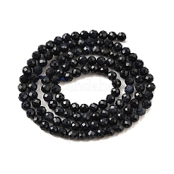 Natural Black Sapphire Beads Strands&nbsp;G-G259-D07-3mm