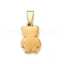 Ion Plating(IP) 304 Stainless Steel Pendant Cabochon Setting&nbsp;STAS-F288-06G