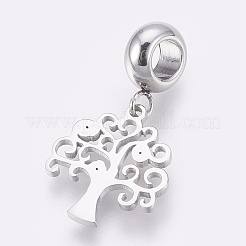 304 Stainless Steel European Dangle Charms&nbsp;X-STAS-O097-07P