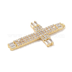 Rack Plating Brass Micro Pave Cubic Zirconia Pendants&nbsp;KK-A224-16G-01