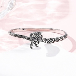 Retro 316 Surgical Stainless Steel Cuff Bangles&nbsp;BJEW-C142-13AS