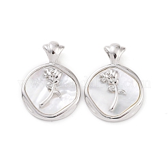 Brass Shell Pendants&nbsp;KK-E068-VC131