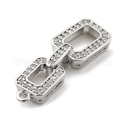 Brass Micro Pave Cubic Zirconia Pendant&nbsp;KK-L228-16P