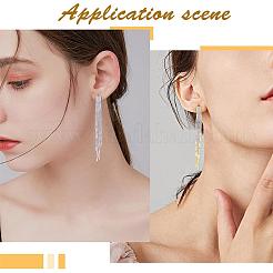 Boho Tassel Chandelier Earrings Cubic Zirconia Long Earrings Crystal Dangling Earrings Long Drop Chain Earrings Long Rhinestone Tassel Earrings for Women&nbsp;JE1070B