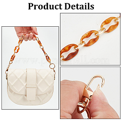 2Pcs 2 Colors Acrylic Cable Chain Bag Handles&nbsp;FIND-WR0007-64
