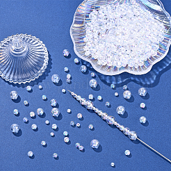 500Pcs 5 Styles Transparent Acrylic Beads&nbsp;MACR-YW0004-02