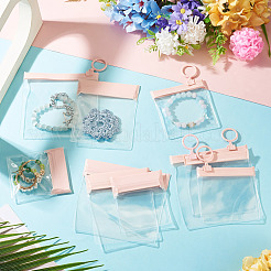 24pcs 6 Styles Transparent EVA Resealable Bags with Rings&nbsp;ABAG-TAC0001-32